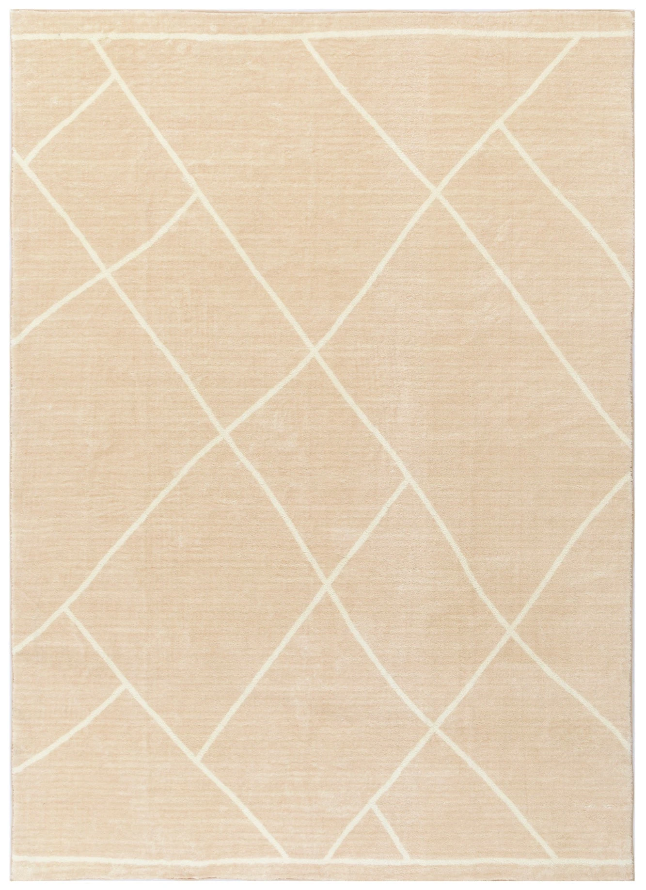 Drizzle Diamonds Beige Rug 4 Drizzle Diamonds Beige Rug - Image 2
