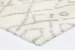 Accorom Fes Shag Cream Silver Rug -Sydney Rugs Online 19092 695 3