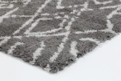Accorom Fes Shag Grey Silver Rug -Sydney Rugs Online 19092 995 3