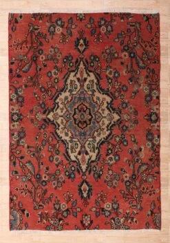 Afshon Persian Hamadan Medallion Red Blue Rug -Sydney Rugs Online 1 9c8faf29 de4f 45c8 81a2 6670f586178e