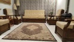 Persian Fish Design Rug Handmade