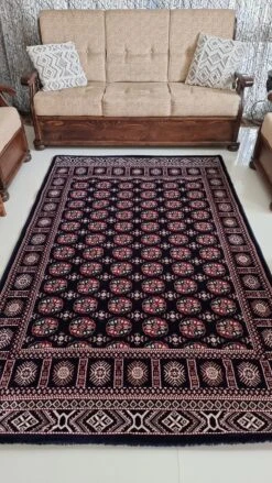 SilkVera Philpa Navy Red Uniart Rug