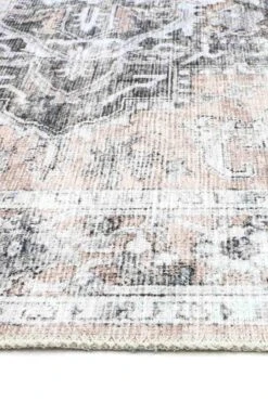 Distressed Vintage Major Fade Black Pink Rug -Sydney Rugs Online 3082 11 2