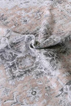 Distressed Vintage Major Fade Black Pink Rug -Sydney Rugs Online 3082 11 8