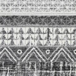 Smut Tribal Lines Cream Rug -Sydney Rugs Online 9010 GREY 5