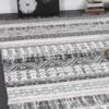 Smut Tribal Lines Cream Rug -Sydney Rugs Online 9010 GREY 6