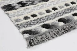 Smut Tribal Carved Cream Rug -Sydney Rugs Online 9025 GREY 3