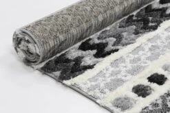 Smut Tribal Carved Cream Rug -Sydney Rugs Online 9025 GREY 4