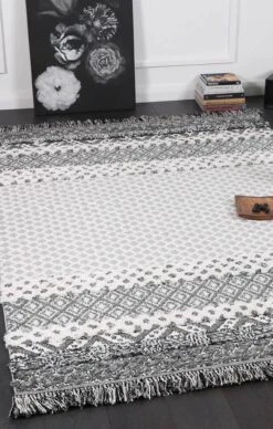 Smut Tribal Edge Cream Rug