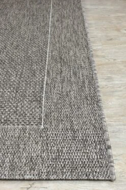 Outdoor Living Sisal Charcoal Runner Rug