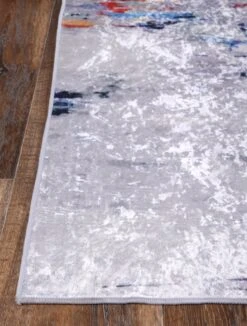 Divine Painting Grey Multi Non-Slip Runner Rug -Sydney Rugs Online ANGE08 7