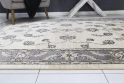 Aarya Border Grey Cream Rug -Sydney Rugs Online ARYA 6024A CREAM 5