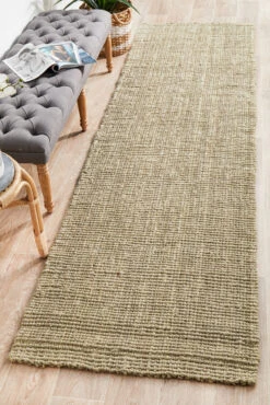 Chunky Natural Fiber Barker Platinum Uniart Rug -Sydney Rugs Online ATR BKR PLA RU