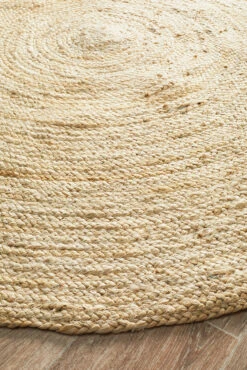 Round Jute Natural Rug Bleached -Sydney Rugs Online ATR POLO BLE 2