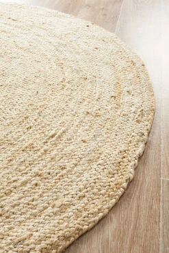 Round Jute Natural Rug Bleached -Sydney Rugs Online ATR POLO BLE 3
