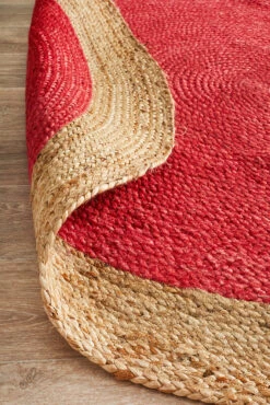 Round Jute Natural Rug Cherry -Sydney Rugs Online ATR POLO CHE 5