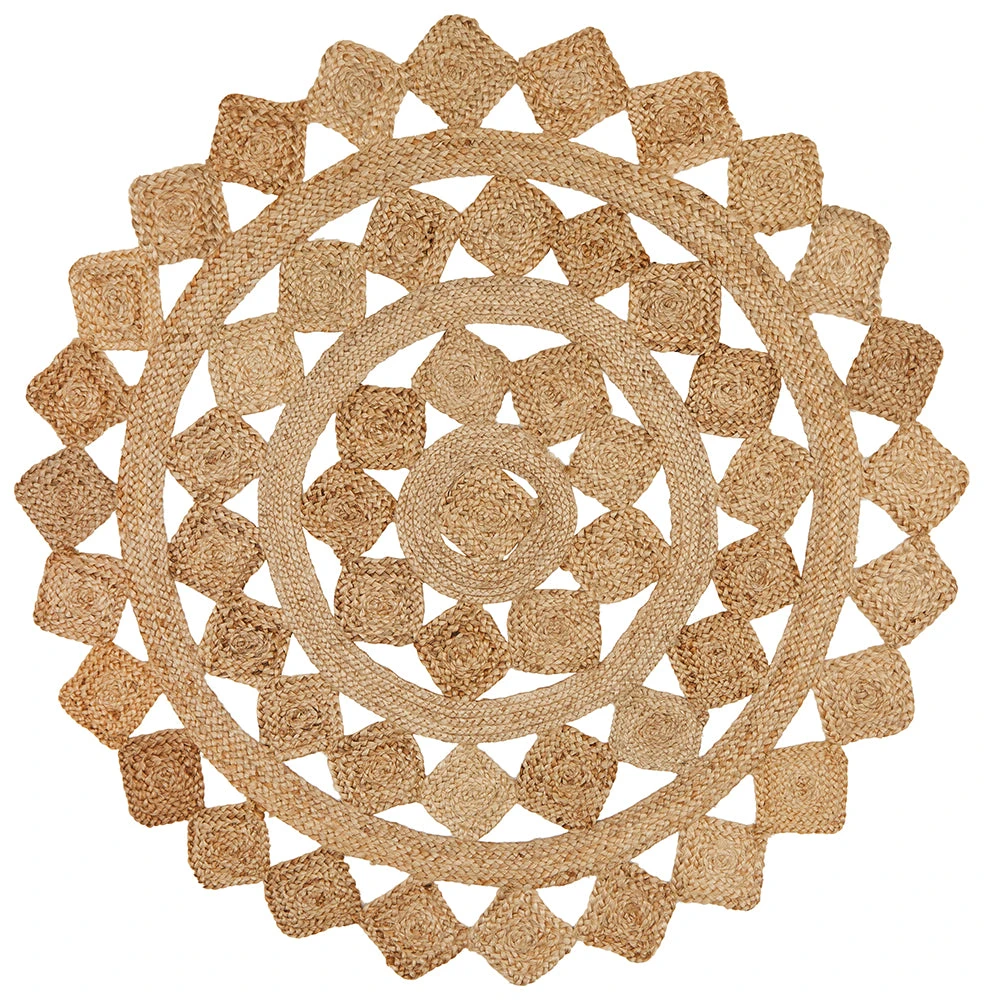 Round Jute Natural Tessellate Rug 4 Round Jute Natural Tessellate Rug - Image 2