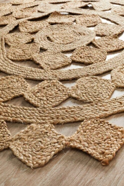 Round Jute Natural Tessellate Rug 10 Round Jute Natural Tessellate Rug -Sydney Rugs Online ATR TES NAT 2