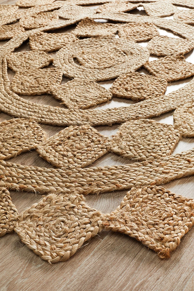 Round Jute Natural Tessellate Rug 5 Round Jute Natural Tessellate Rug - Image 3