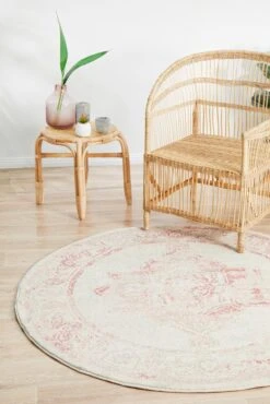 Avenue Passage Rose Round Uniart Rug