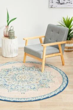 Avenue Approach Flamingo Round Rug -Sydney Rugs Online AVE 706 FLAM RU 2