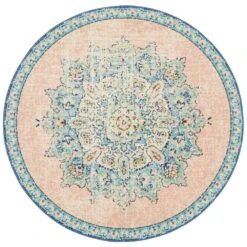 Avenue Approach Flamingo Round Rug -Sydney Rugs Online AVE 706 FLAM RU 3
