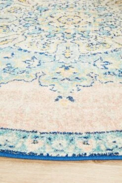 Avenue Approach Flamingo Round Rug -Sydney Rugs Online AVE 706 FLAM RU 4