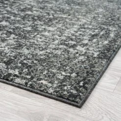 Astor Ebony Charcoal Rug -Sydney Rugs Online Astor482Ebony Angle