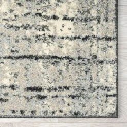 Astor Ebony Charcoal Rug -Sydney Rugs Online Astor482Ebony Corner