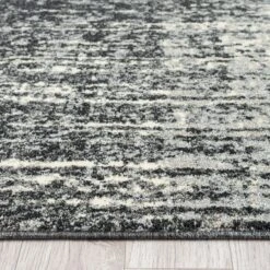 Astor Ebony Charcoal Rug -Sydney Rugs Online Astor482Ebony Side