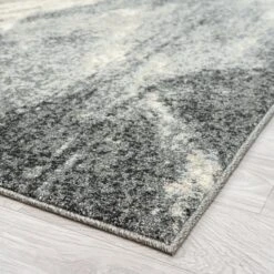 Astor Ash Charcoal Runner Rug -Sydney Rugs Online Astor483AshRun Angle