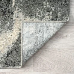 Astor Ash Charcoal Runner Rug -Sydney Rugs Online Astor483AshRun Reverse