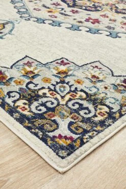 Eclectic Varied White Rug -Sydney Rugs Online BLN 202 WHT 2