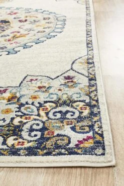 Eclectic Varied White Rug -Sydney Rugs Online BLN 202 WHT 3