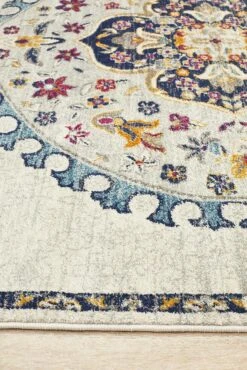 Eclectic Varied White Rug -Sydney Rugs Online BLN 202 WHT 4