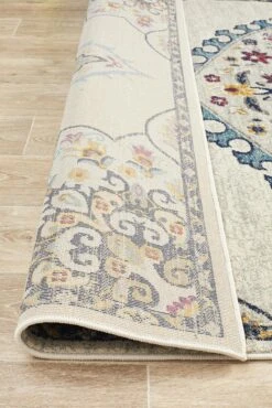 Eclectic Varied White Rug -Sydney Rugs Online BLN 202 WHT 6