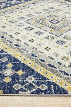 Eclectic Extensive Navy Rug -Sydney Rugs Online BLN 203 NAVY 4