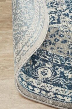 Eclectic Diverse Blue Round Rug -Sydney Rugs Online BLN 207 BLUE RO 6