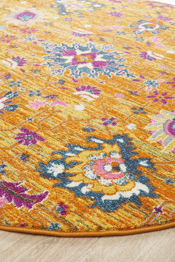 Eclectic Critical Rust Round Rug 5 Eclectic Critical Rust Round Rug - Image 3