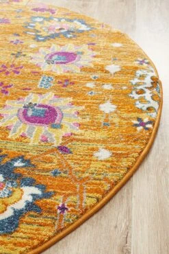 Eclectic Critical Rust Round Rug 12 Eclectic Critical Rust Round Rug -Sydney Rugs Online BLN 210 RUST RO 3