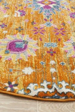 Eclectic Critical Rust Round Rug 13 Eclectic Critical Rust Round Rug -Sydney Rugs Online BLN 210 RUST RO 4