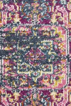 Eclectic Criticalne Round Rug -Sydney Rugs Online BLN 211 NAVY RO 5
