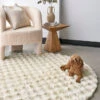 Bubble Machine Washable Natural Round Rug -Sydney Rugs Online BUB NATURAL RO 1