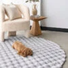 Bubble Machine Washable Silver Round Rug -Sydney Rugs Online BUB SILVER RO 1
