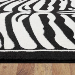 Beantown Zebra Black & White Runner Rug -Sydney Rugs Online Boston1820BlackThickness e5953f7f 7333 4c6f 82e1 705d64e92a9a