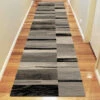 Beantown Line Beige Runner Rug