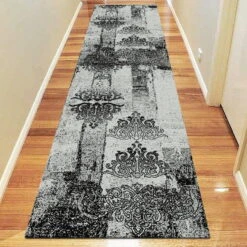 Boston Collection 6968 Grey Runner Rug