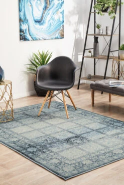 Heritage Paradise Rug Navy -Sydney Rugs Online CAL 6106 BLU 1