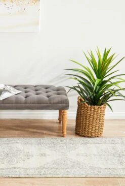 Rhythmic Melodious Silver Runner Rug -Sydney Rugs Online CEN 977 SILV RU 2