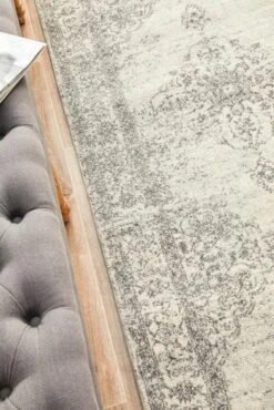 Rhythmic Melodious Silver Runner Rug -Sydney Rugs Online CEN 977 SILV RU 7